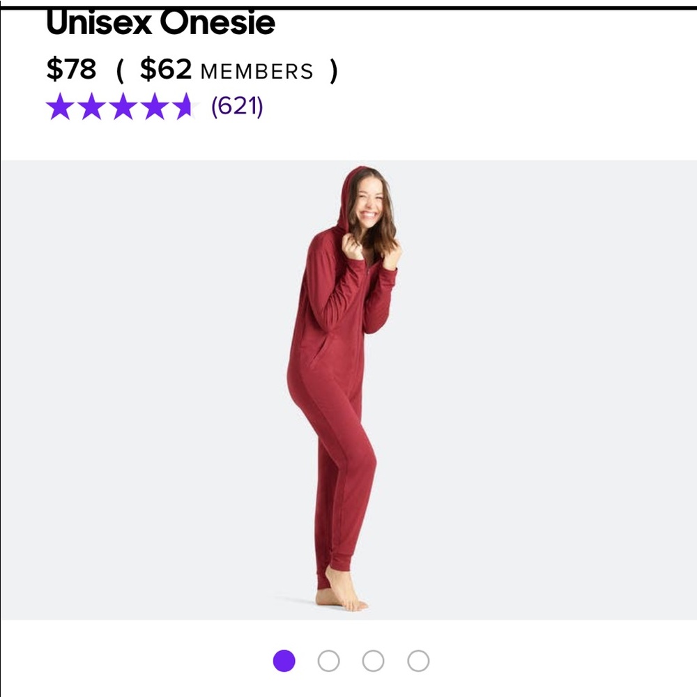 MeUndies Incredibly Soft Unisex Onesie - Red